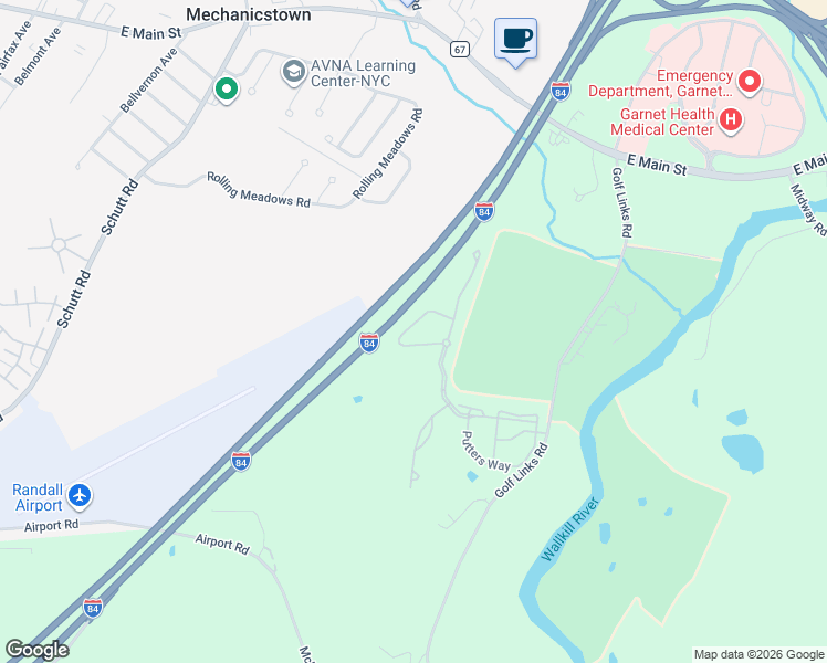 map of restaurants, bars, coffee shops, grocery stores, and more near 9 High Ridge Lane in Middletown