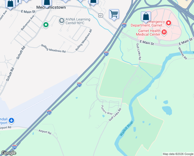 map of restaurants, bars, coffee shops, grocery stores, and more near 9 High Ridge Lane in Middletown