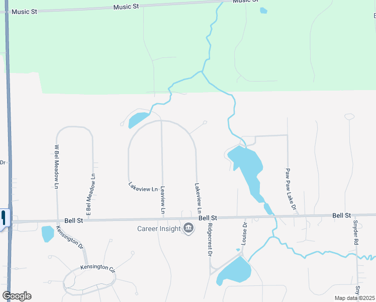 map of restaurants, bars, coffee shops, grocery stores, and more near 119 Lakeview Lane in Chagrin Falls