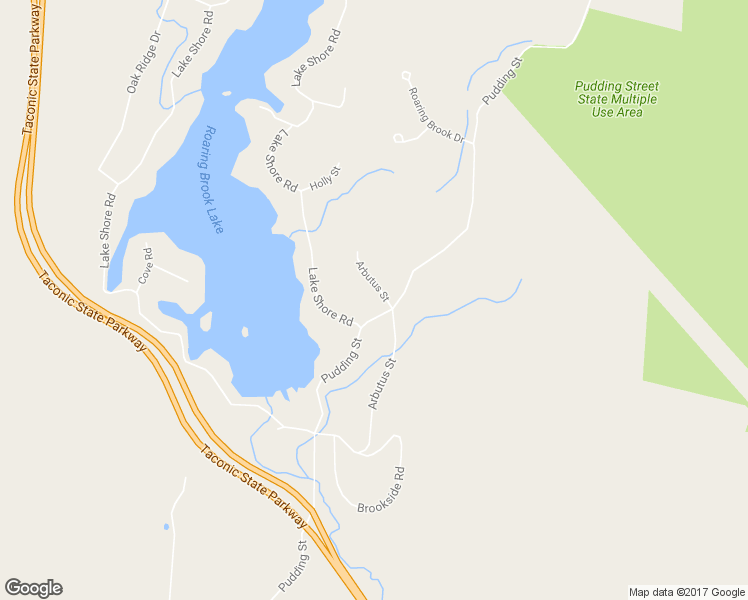 map of restaurants, bars, coffee shops, grocery stores, and more near 43 Arbutus Street in Putnam Valley