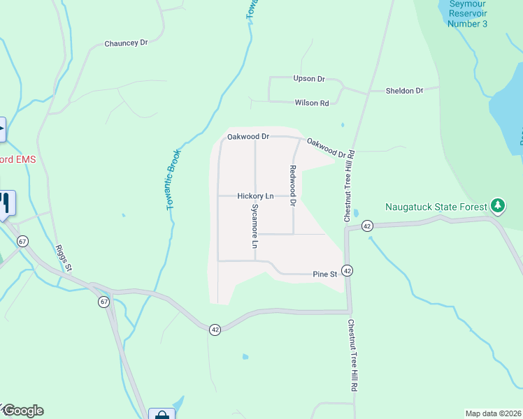 map of restaurants, bars, coffee shops, grocery stores, and more near 12 Sycamore Lane in Oxford