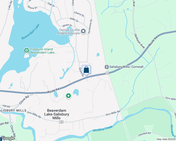 map of restaurants, bars, coffee shops, grocery stores, and more near 1620 New York 94 in New Windsor