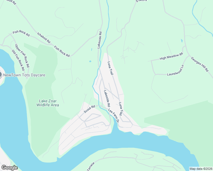 map of restaurants, bars, coffee shops, grocery stores, and more near 931 Lakeside Road in Southbury