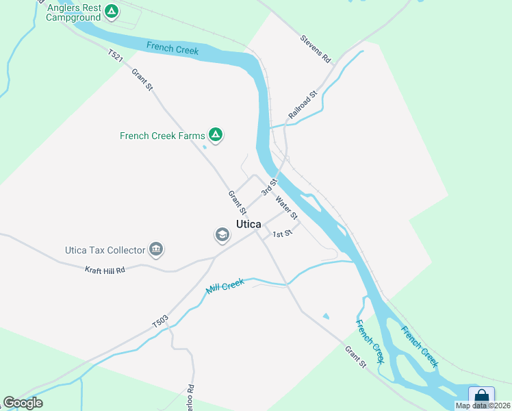 map of restaurants, bars, coffee shops, grocery stores, and more near in Utica