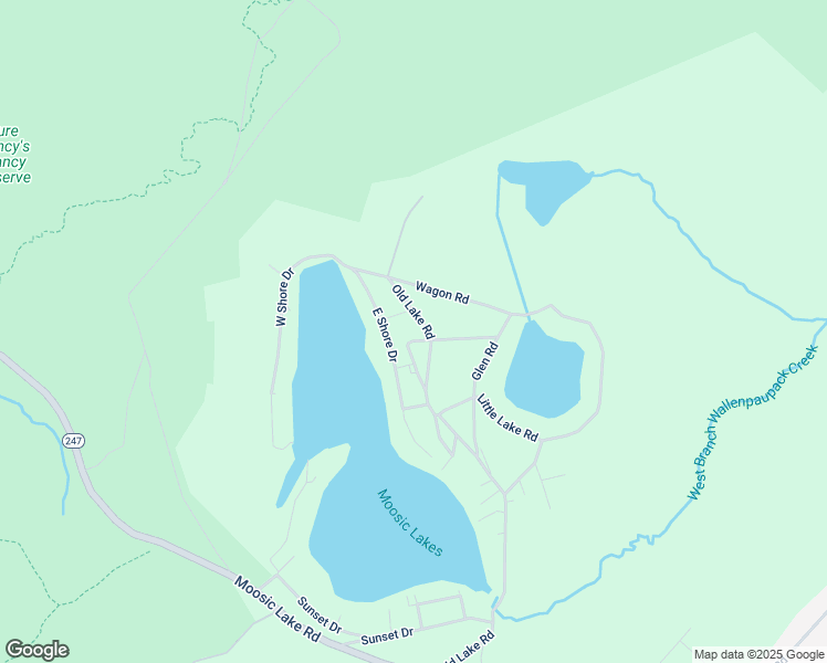 map of restaurants, bars, coffee shops, grocery stores, and more near Old Lake Road in Mount Cobb