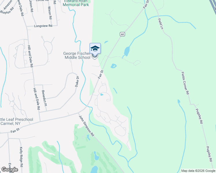 map of restaurants, bars, coffee shops, grocery stores, and more near 6301 Chestnut Drive in Brewster