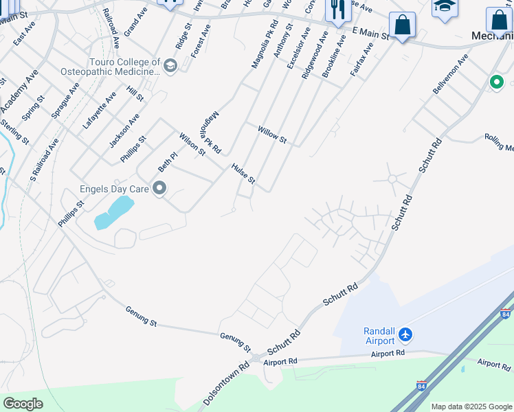 map of restaurants, bars, coffee shops, grocery stores, and more near 29 Evan Court in Middletown