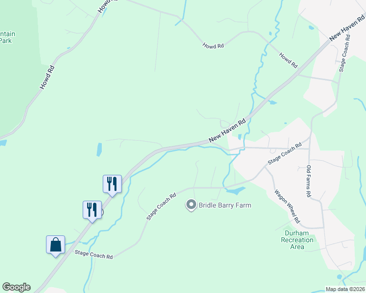 map of restaurants, bars, coffee shops, grocery stores, and more near 861-949 New Haven Road in Durham
