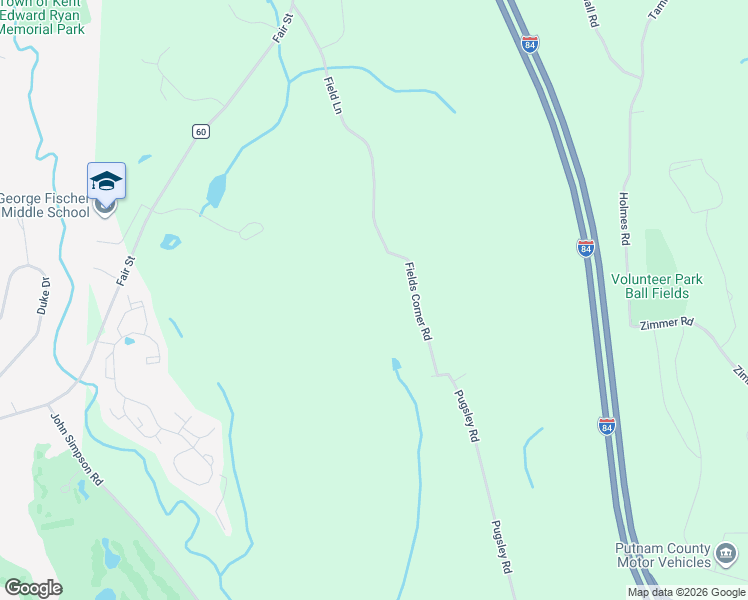 map of restaurants, bars, coffee shops, grocery stores, and more near 151 Pugsley Road in Brewster