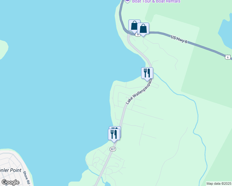 map of restaurants, bars, coffee shops, grocery stores, and more near 417 Sunset Forest Drive in Hawley