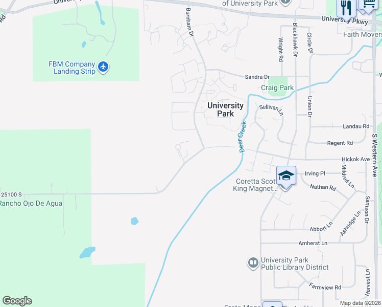 map of restaurants, bars, coffee shops, grocery stores, and more near 956 Morningside Drive in University Park