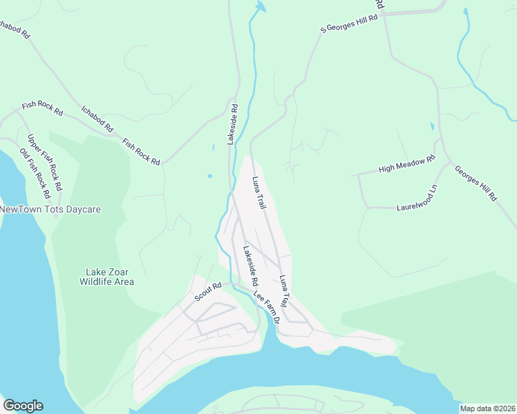 map of restaurants, bars, coffee shops, grocery stores, and more near 145 Luna Trail in Southbury