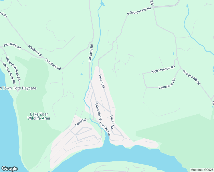 map of restaurants, bars, coffee shops, grocery stores, and more near 144 Luna Trail in Southbury