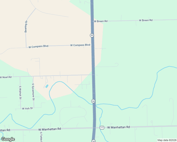 map of restaurants, bars, coffee shops, grocery stores, and more near 19226 West Noel Road in Elwood