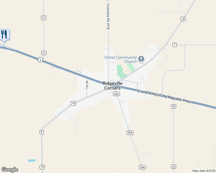 map of restaurants, bars, coffee shops, grocery stores, and more near in Henry