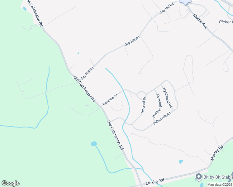 map of restaurants, bars, coffee shops, grocery stores, and more near 21 Rainbow Drive in Montville