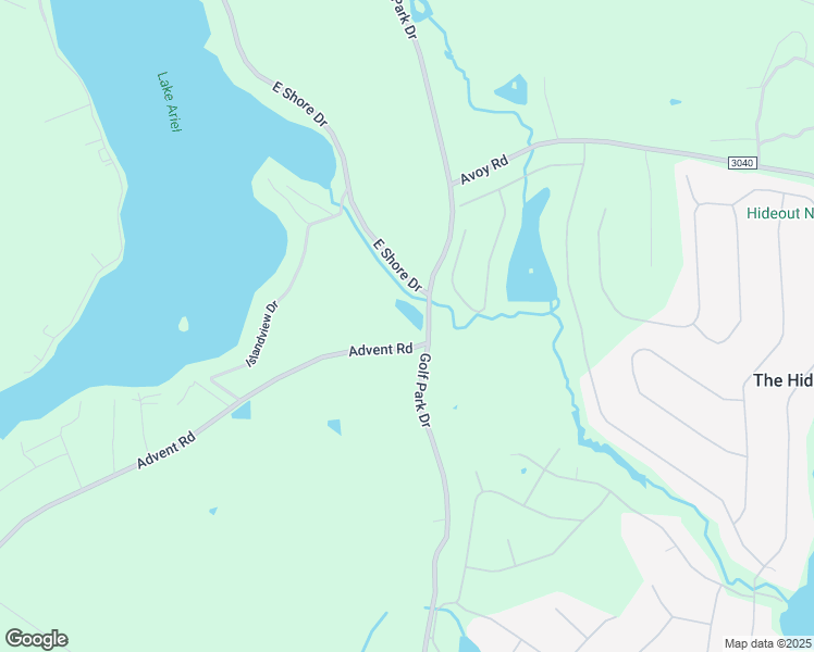 map of restaurants, bars, coffee shops, grocery stores, and more near 1311 Advent Road in Lake Ariel