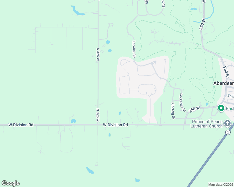 map of restaurants, bars, coffee shops, grocery stores, and more near 18 Prairie Parkway in Valparaiso