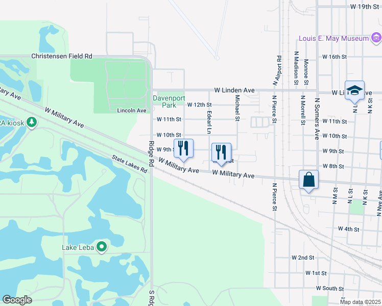map of restaurants, bars, coffee shops, grocery stores, and more near 740 Davenport Avenue in Fremont