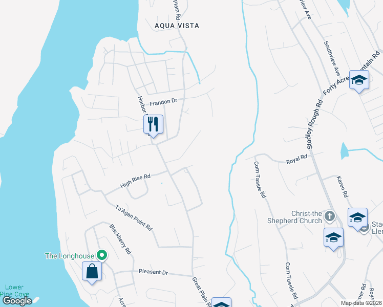 map of restaurants, bars, coffee shops, grocery stores, and more near 25 Great Meadow Road in Danbury