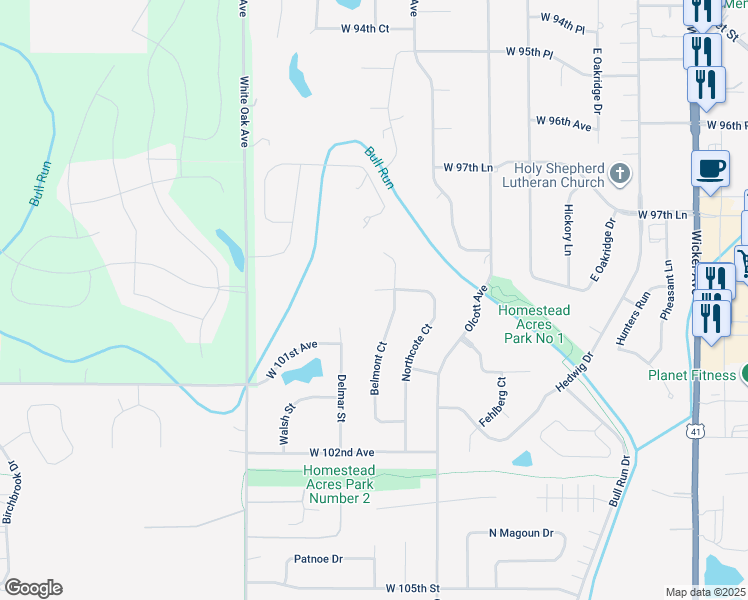 map of restaurants, bars, coffee shops, grocery stores, and more near 12336 Northcote Court in Saint John