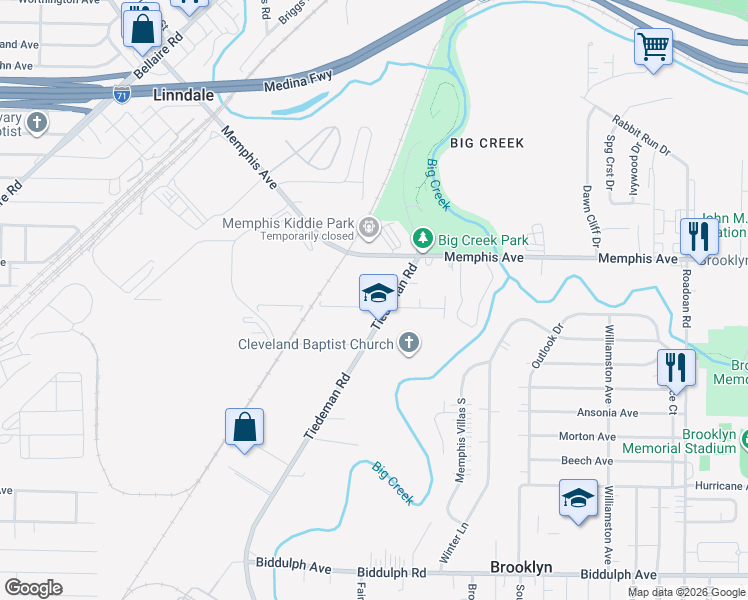 map of restaurants, bars, coffee shops, grocery stores, and more near 10314 Manoa Ave in Brooklyn
