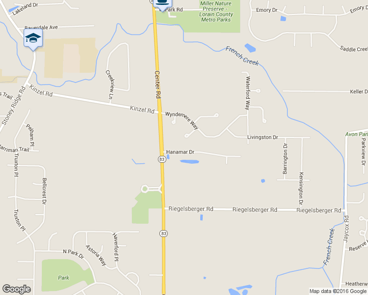 map of restaurants, bars, coffee shops, grocery stores, and more near 35926 Hanamar Dr in Avon