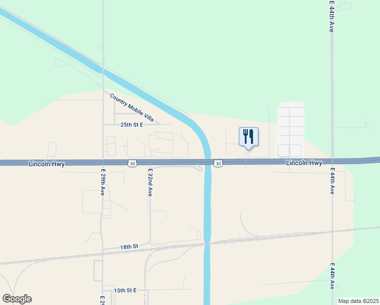 map of restaurants, bars, coffee shops, grocery stores, and more near 3420 23rd Street East in Columbus