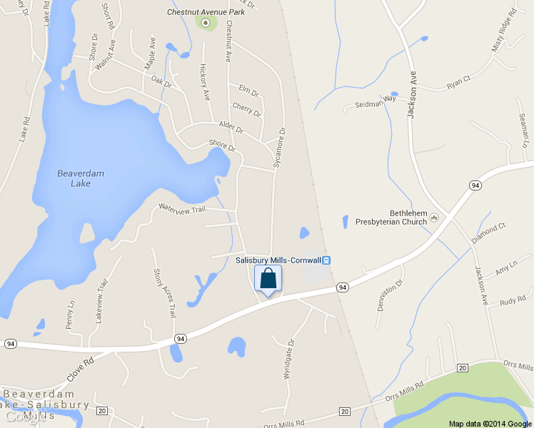 map of restaurants, bars, coffee shops, grocery stores, and more near 141 Sycamore Drive in New Windsor