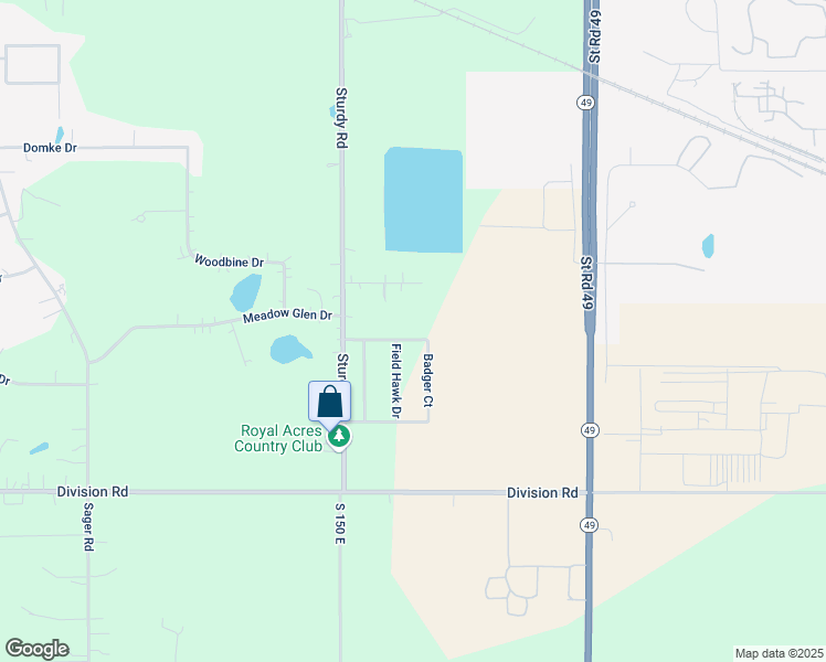 map of restaurants, bars, coffee shops, grocery stores, and more near 2201 Prairie Ridge Drive in Valparaiso