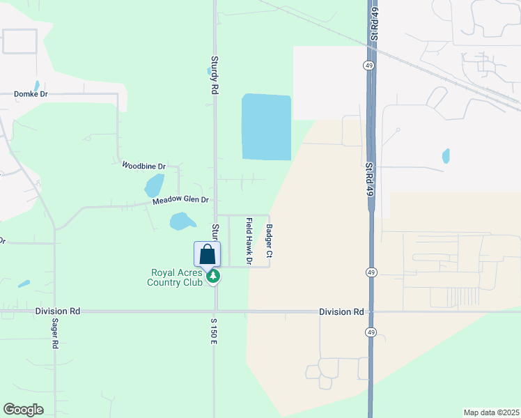 map of restaurants, bars, coffee shops, grocery stores, and more near 2201 Prairie Ridge Drive in Valparaiso