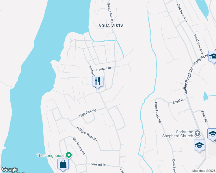 map of restaurants, bars, coffee shops, grocery stores, and more near 157 Great Plain Road in Danbury