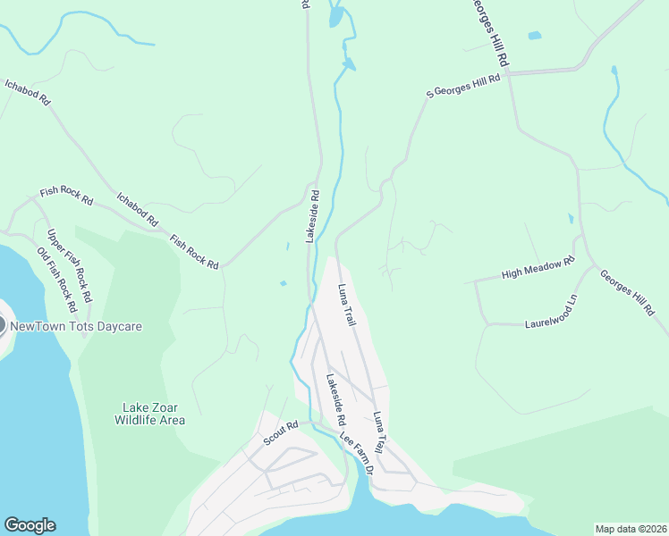 map of restaurants, bars, coffee shops, grocery stores, and more near 207 Luna Trail in Southbury