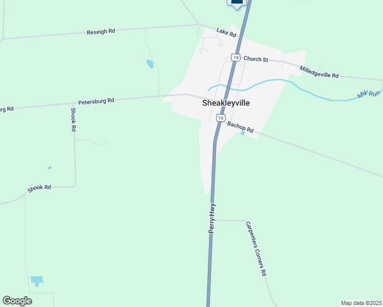 map of restaurants, bars, coffee shops, grocery stores, and more near 3179A Perry Highway in Hadley