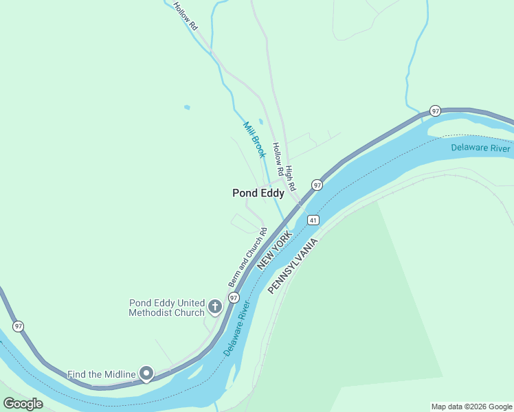 map of restaurants, bars, coffee shops, grocery stores, and more near in Pond Eddy