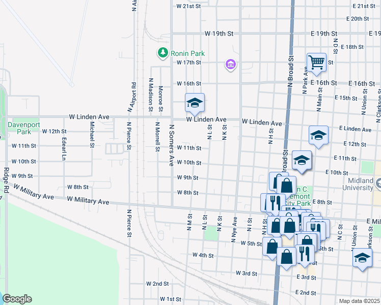 map of restaurants, bars, coffee shops, grocery stores, and more near 756 West 11th Street in Fremont