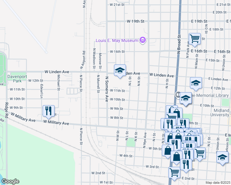 map of restaurants, bars, coffee shops, grocery stores, and more near 838 West 11th Street in Fremont