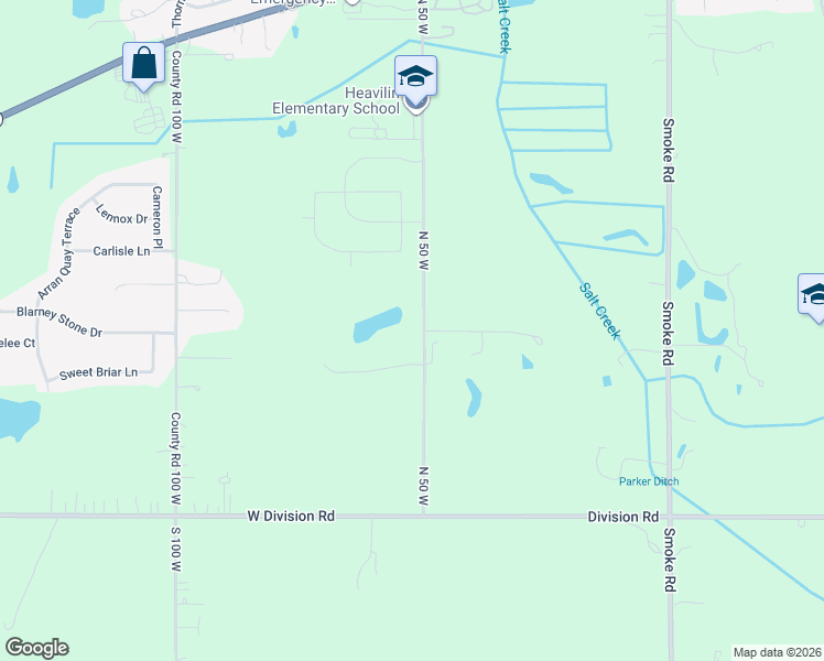 map of restaurants, bars, coffee shops, grocery stores, and more near 3152 North 50 West in Valparaiso