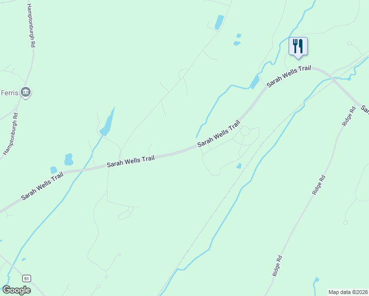 map of restaurants, bars, coffee shops, grocery stores, and more near 13 Maybrook Road in Campbell Hall