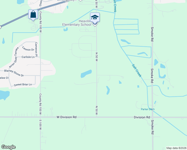 map of restaurants, bars, coffee shops, grocery stores, and more near 3152 North 50 West in Valparaiso