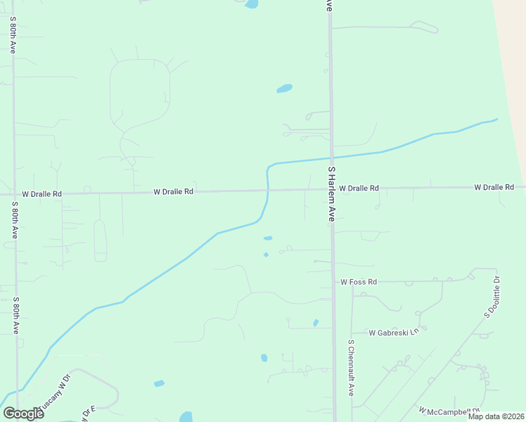 map of restaurants, bars, coffee shops, grocery stores, and more near 7245 W Dralle Rd in Monee