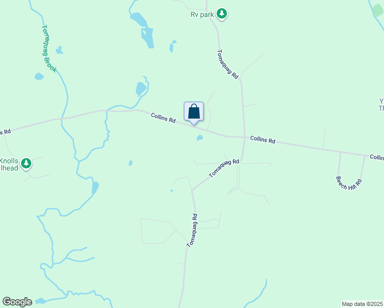 map of restaurants, bars, coffee shops, grocery stores, and more near 213 Tomaquag Road in Hopkinton