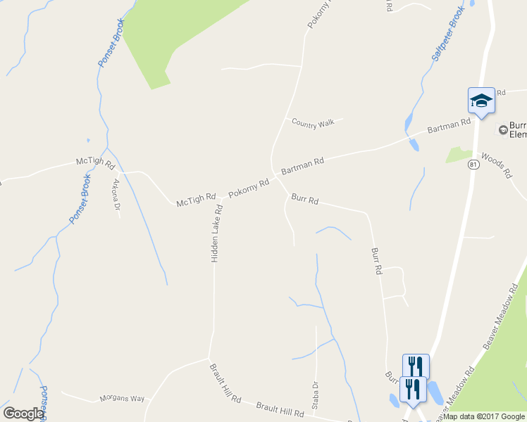 map of restaurants, bars, coffee shops, grocery stores, and more near 16 Sepunnomo Lane in Haddam