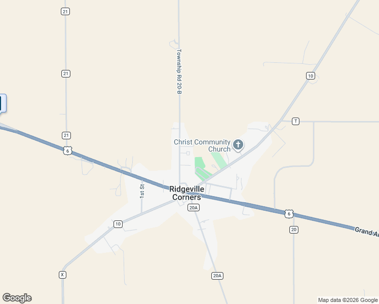 map of restaurants, bars, coffee shops, grocery stores, and more near S862 County Road 20B in Archbold