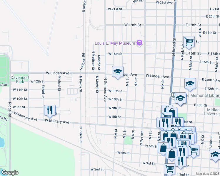map of restaurants, bars, coffee shops, grocery stores, and more near 838 West 11th Street in Fremont