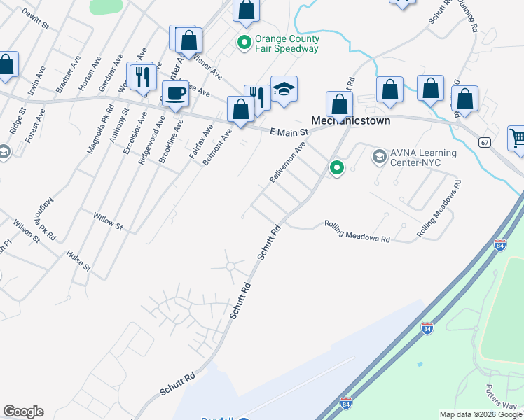 map of restaurants, bars, coffee shops, grocery stores, and more near 30 Avenue F in Middletown