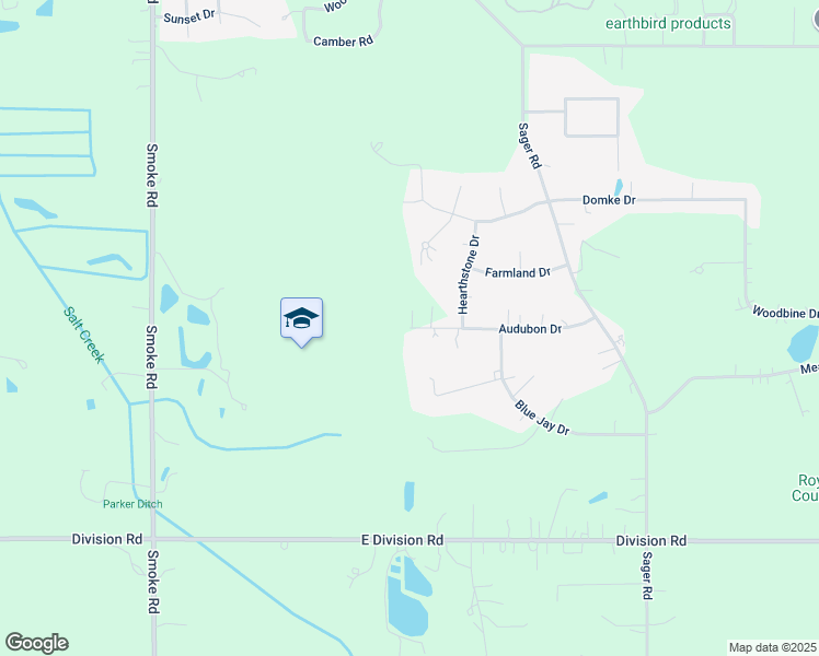 map of restaurants, bars, coffee shops, grocery stores, and more near 2 Audubon Drive in Valparaiso