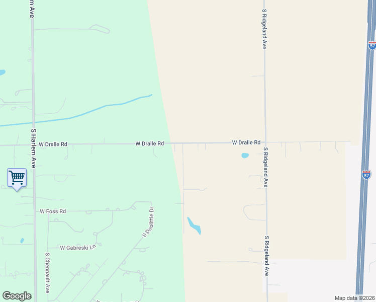 map of restaurants, bars, coffee shops, grocery stores, and more near 24719 South Murphy Lane in Monee