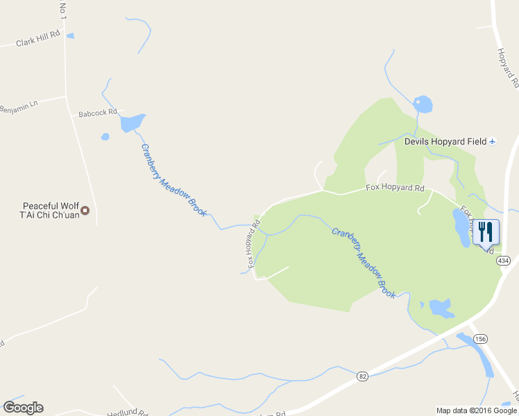 map of restaurants, bars, coffee shops, grocery stores, and more near 401 Fox Hopyard Road in East Haddam