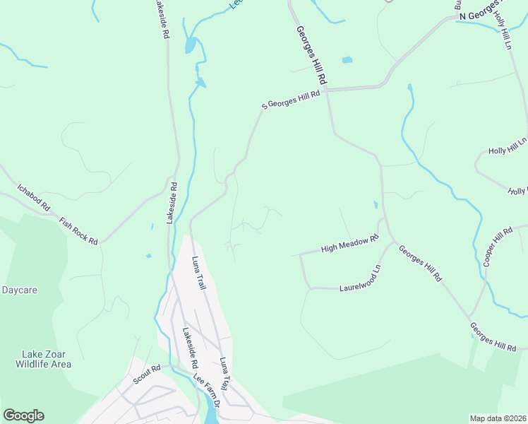 map of restaurants, bars, coffee shops, grocery stores, and more near 313 South Georges Hill Road in Southbury